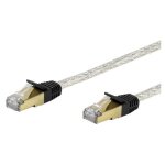 Vivanco cat 6e network lead, 2. 0 m, transparent c�ble de r�seau blanc 2 m