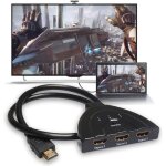 Vococal� 3 en 1 sortie adaptateur hdmi auto switch extender switcher splitter hub avec c�ble hdtv noir ...
