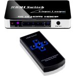 Vornixorsarlshop - commutateur hdmi avec 4 ports audio vid�o avec t�l�commande ir hd 4k 3d hdmi adaptateur ...