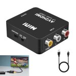 Vornixorsarlshop - convertisseur rca vers hdmi 1080p, adaptateur audio vid�o composite av cvbs vers hdmi ...