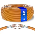 Vrac câble ethernet 50m, bulk reseau lan cat 6 haut debit pour internet rapide 1 gbps 250 mhz, câble ... Vrac câble ethernet 50m, bulk reseau lan cat 6 haut debit pour internet rapide 1 gbps 250 mhz, câble ...