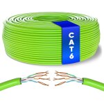 Vrac c�ble ethernet 50m, bulk reseau lan cat 6 haut debit pour internet rapide 1 gbps 250 mhz, c�ble ...