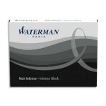 Waterman etui de 8 cartouches longues encre noir intense