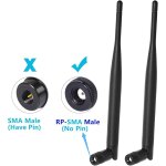 Wifi antenna 6dbi mimo rp - sma bi - band 2. 4ghz 5. 8ghz omnidirectional for motherboard asus msi gigabyte ... Wifi antenna 6dbi mimo rp - sma bi - band 2. 4ghz 5. 8ghz omnidirectional for motherboard asus msi gigabyte ...