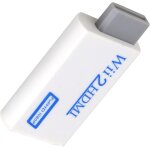 Wii vers hdmi adaptateur, sortie 1080p 720p convertisseur 3. 5mm hd audio