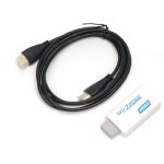 Pour wii vers hdmi hd video oupscaling convertisseur adaptateur blanc + hdmi cable 720p 1080p hd convertisseur ...