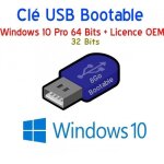 Windows 10 pro 32 / 64 bits sur clé usb avec licence Windows 10 pro 32 / 64 bits sur clé usb avec licence