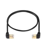 Wqd - cble ethernet rj45 cat8, 90 degrs mle vers mle, cble rseau haut dbit cat8, 40 gbit / s 2000 ...