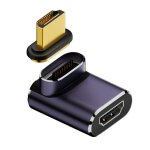 Wqd - connecteur magntique hdmi 2. 1, hdmi mle vers femelle coud  90 degrs vers le haut, 8k @ 60 ...