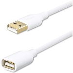 Wqd - rallonge usb 3m, cble d'extension usb 2. 0:mle a vers femelle a, prolongateur usb pour cl usb, ...