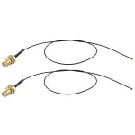 Wqs - lot de 2 cables d'extension d'antenne u. fl ipx mhf4 vers rp - sma femelle 30 cm cable coaxial ...