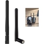 Wqs - 2 pices antenne wifi bi bande 2. 4ghz 5ghz 5. 8ghz 3dbi mimo rp sma mle omnidirectionnelle pour ...