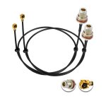 Wqs - 2pcs u. f. l1 vers n type femelle cble coaxial faible perte 12  / 30cm u. f. l1 1. 13mm mini - ...