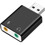 Wqs - asbter usb carte son externe adaptateur usb carte audio 3d stro jack 3. 5mm ecouteur micphone ...