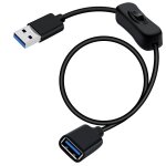 Wqs - cble d'extension usb 3. 0 avec interrupteur rallonge usb 3. 0 avec interrupteur supporte 5gbps ...