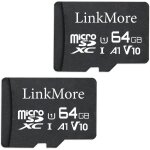 Wqs - carte 64 go (lot de 2 cartes) micro sdhc v11, compatible a1, uhs - i, u1, v10, classe 10, vitesse ... Wqs - carte 64 go (lot de 2 cartes) micro sdhc v11, compatible a1, uhs - i, u1, v10, classe 10, vitesse ...