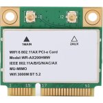 Wqs - carte wifi ax210hmw, technologie multithreading wifi6 mu mimo 2. 4g / 5g double bande 2974m carte ...