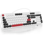 Wqs - clavier � membrane 100%, 104 touches punk style machine � �crire r�tro, clavier � membrane � touches ...