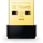 Wqs - cl wifi ac600 mbps archer t2u nano, adaptateur usb wifi, dongle wifi, compatible avec windows ...
