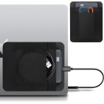 Wqs - housse de transport pour disque dur externe portable, etui à poche double pour ordinateur portable, ... Wqs - housse de transport pour disque dur externe portable, etui à poche double pour ordinateur portable, ...