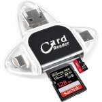 Wqs - lecteur de carte sd tf universel multi - ports 4 en 1, lecteur de carte micro sd, lecteur de carte ...