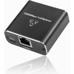 Wqs - rpartiteur ethernet gigabit ethernet, rpartiteur rj45 1  2 1000 / 100 mbps, extension ethernet ...