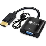 Wqs - skintek sk - 04 - hv adaptateur hdmi vers vga (d - sub), 1080p 60hz, port audio 3. 5mm, pour pc ...