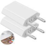 Wwp - 2 pices chargeur usb adaptateur de prise universel (5w 5v 1a) embout chargeur adaptateur universel, ...