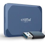 X10 1to disque ssd externe portable avec usb - a adaptateur, jusqu`a 2100mo / s, usb - c, rsistance ...