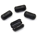 Xeju 4pcs agrafe sur filtre de noyau de ferrite de bruit de rfi emi pour le c�ble de 3. 5mm