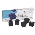 Xerox colorstix - 5 - cyan - encres solides - pour phaser 8200b, 8200dp, 8200dx, 8200mb, 8200mdp, 8200mdx, ...