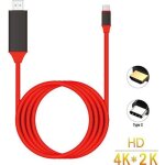 Xlq70623708rd usb - c type - c vers hdtv hdmi cable 4k adaptateur cble pour samsung galaxy s8 - s8 plus ...
