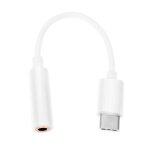 Xm adaptateur usb c vers jack 3. 5mm audio pour xiaomi mi 9 / se / 8 / lite / pro blanc