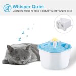 Xm fontaine d'eau �lectrique fontaine pour animal domestique 1?6l automatique pour chat chien fontaine ...