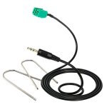 Xm kit aux cordon connecteur 6 broches jack 3. 5mm rayon + cls renault mp3 clio megane mise  jour liste ...