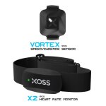 Xoss - capteur de cadence de vitesse vortex x2, moniteur de frquence cardiaque l's, ordinateur de vlo, ...