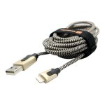 Xtrememac premium - cble lightning - usb mle pour lightning mle - 2 m - or