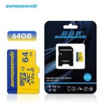 ( y610a - 64gb) carte mmoire micro sd supersonique 256 go, 100 mo / s, class10 u3 uhs - i, 32 go 64 ...