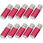 Yaxiny lot de 10 cls usb 2. 0 128mb rouge. [x1838]