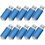 Yaxiny lot de 10 cl�s usb 2. 0 256mb bleu