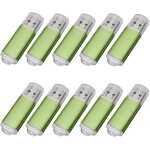 Yaxiny lot de 10 cl�s usb 2. 0 256mb vert