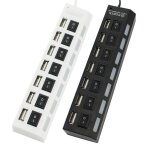 Yeindboo haute vitesse 7 ports usb 2. 0 hub usb port usb hub portable otg hub usb splitter