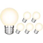 Yemaesre - ampoule led e27, 4w 540lm blanc chaud 3000k, mini globe g45 / p45 ampoules e27 led a filament ...