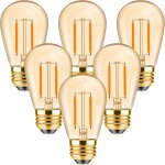 Yemaesre - ampoule led st45 vintage filament e27 1w equivalent 10 w ampoules a incandescence, super blanc ...