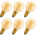 Yemaesre - lampe a led e14 4w (remplace 35w), 2400k blanc chaud, mini globale a filament, ultra lumineux ... Yemaesre - lampe a led e14 4w (remplace 35w), 2400k blanc chaud, mini globale a filament, ultra lumineux ...