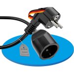 Yemaesre - rallonge de cble d'alimentation, 2 m, pr de terre mle vers femelle, rallonge de cble d'alimentat ...