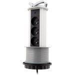 Ytfhg - - bloc 3 prises 16a 2p + t escamotable cbl ho5vv - f 3g1mm - prises caches pour optimisation ...