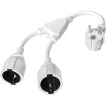 Ytfhg - rallonge prise avec 2prises schuko multiprise avec flexible kable 2 en 1 double prise electrique16a ...