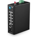 Ytseazn - 10 port industrial din rail switch, 8 ports 100mbps, 1 gigabit ethernet and 1 sfp uplink, din ... Ytseazn - 10 port industrial din rail switch, 8 ports 100mbps, 1 gigabit ethernet and 1 sfp uplink, din ...
