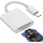 Yuhg - adaptateur lecteur de carte tf micro sd pour iphone lightning adaptador appareil photo mmoire ...